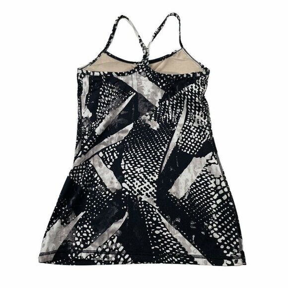 Lululemon Power Y Tank Static Mist Black White - Picture 3 of 7
